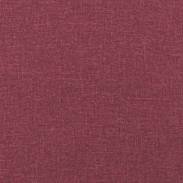 Възглавница за гръб Виненочервен 180 x 19 x 50 см текстил