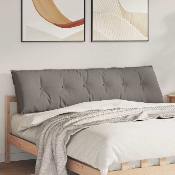 Възглавница за гръб Таупе 180 x 19 x 50 см текстил