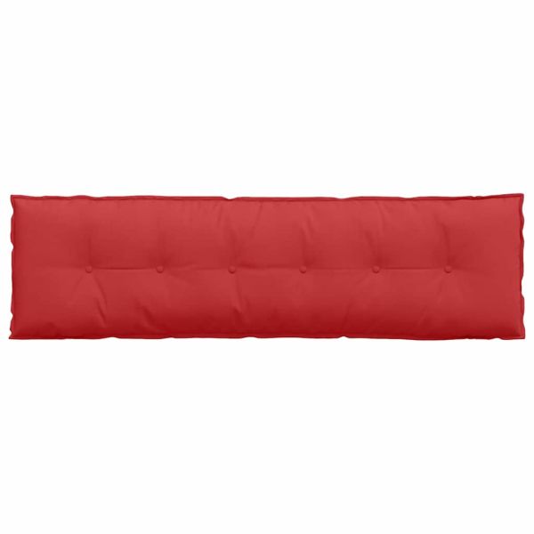 Възглавница за гръб Червено 180 x 19 x 50 см текстил