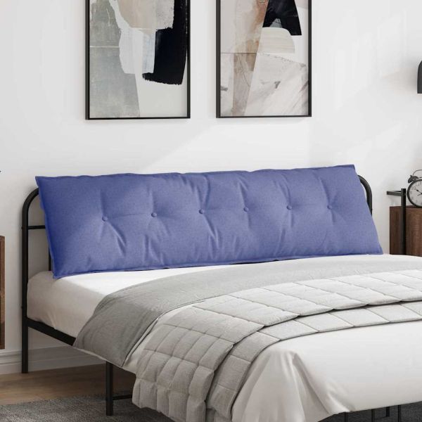 Възглавница за гръб Дънково син 180 x 19 x 50 см текстил