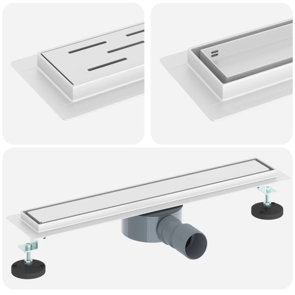 Душ канал 2-в-1 с 360° сифони Сребрист 50 cm
