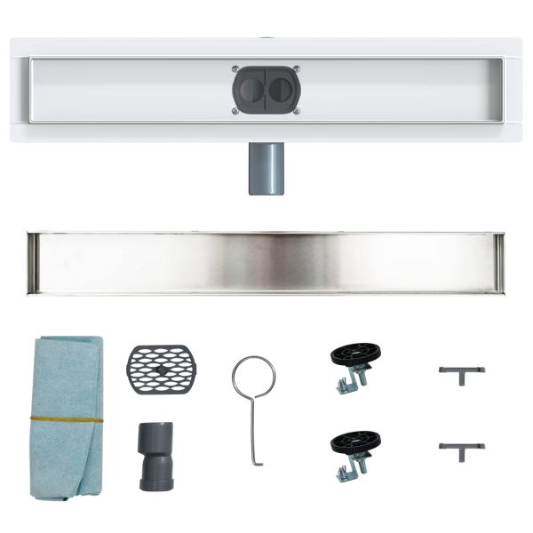 Душ канал 2-в-1 с 360° сифони Сребрист 50 cm