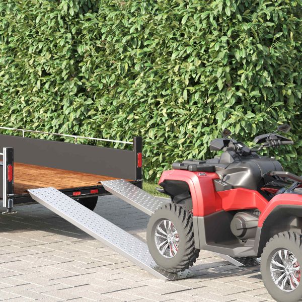 Рампа за натоварване Сребрист 159 x 23 x 5 см