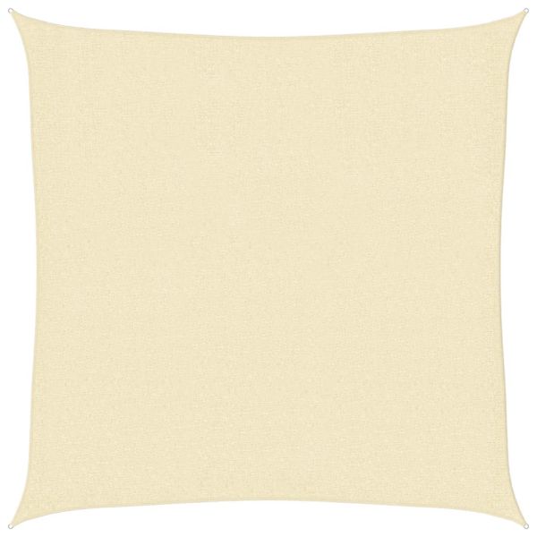 Слънцезащитно платно, HDPE, квадратно, 2x2 м, кремаво