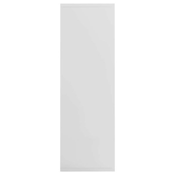 Библиотека/бюфет, бял гланц, 50x25x80 см, инженерно дърво