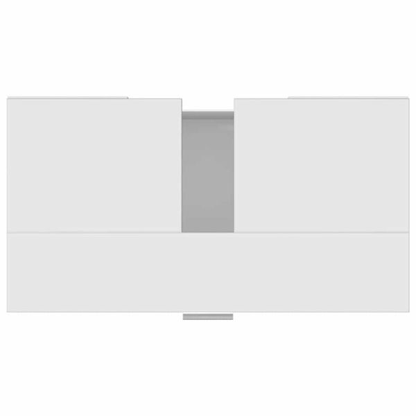 Шкаф за баня, бял, 60x32x53,5 см, инженерно дърво