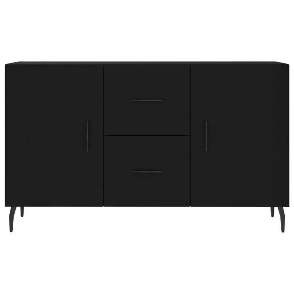 Сайдборд, черен, 100x36x60 см, инженерно дърво