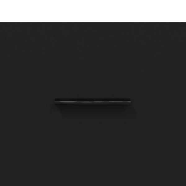 Сайдборд, черен, 100x36x60 см, инженерно дърво