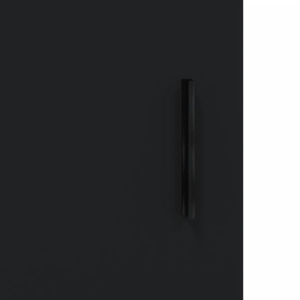 Сайдборд, черен, 100x36x60 см, инженерно дърво