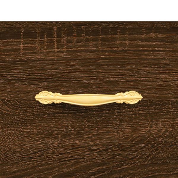 Висок шкаф, кафяв дъб, 69,5x31x115 см, инженерно дърво