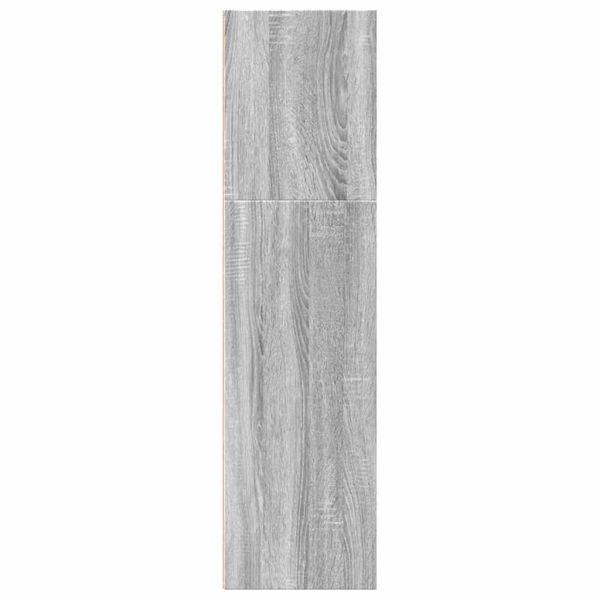 Библиотека, сив сонома, 60x30x114 см, инженерно дърво