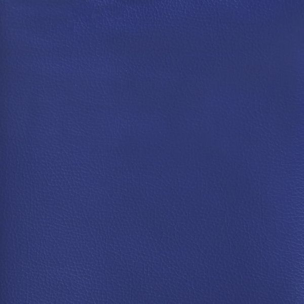 Гейминг стол с опора, черно и синьо, изкуствена кожа