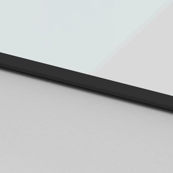 Плъзгаща се врата с обков 76x205 см Закалено стъкло&Алуминий