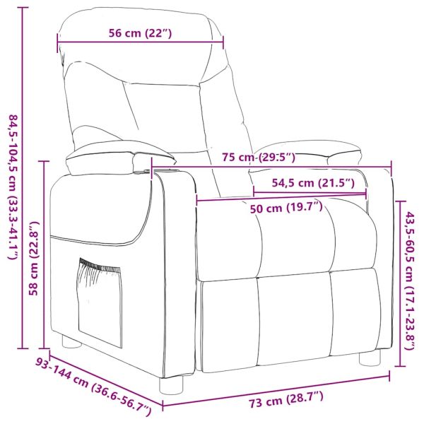 Масажен стол, кафяв, текстил