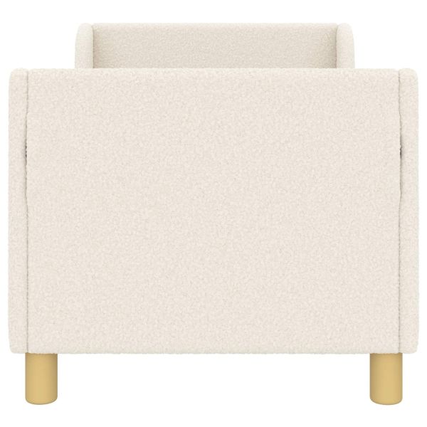 Легло за малко с главна дъска Крем 70 x 140 cm Вълнена тъкан