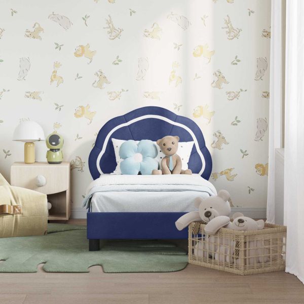 Легло за малко с главна дъска Полицейско синьо 70 x 140 cm