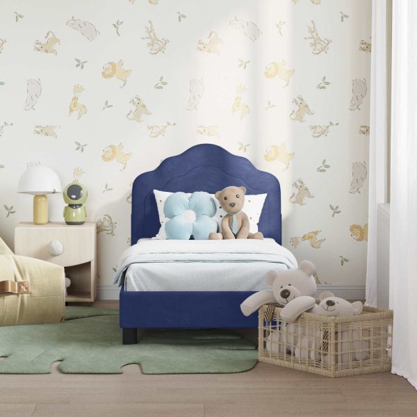 Легло за малко с главна дъска Полицейско синьо 70 x 140 cm