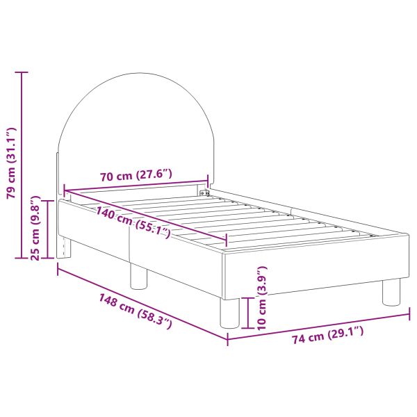 Легло за малко с главна дъска Розово 70 x 140 cm Вълнена тъкан