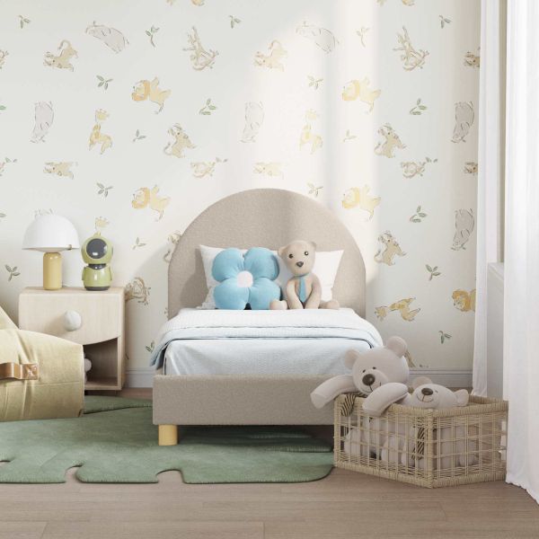 Легло за малко с главна дъска с таблото Светлосиво 70 x 140 cm