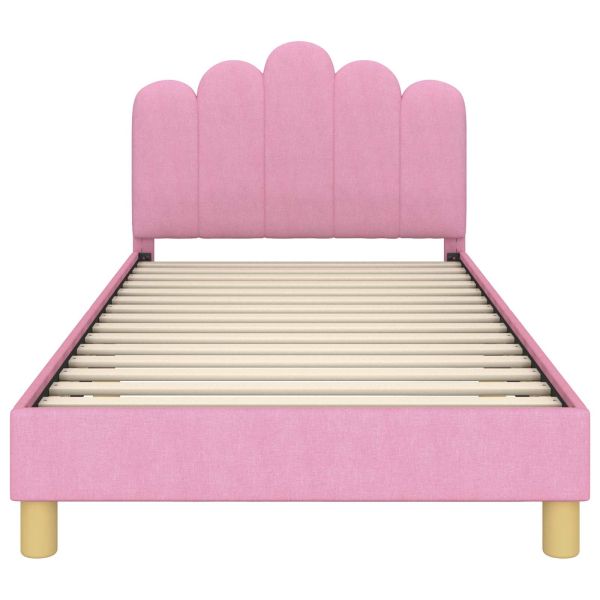 Легло за малко с главна дъска Розово 80 x 200 cm текстил