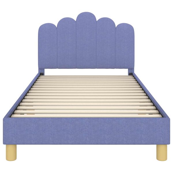 Легло за малко с главна дъска Дънково син 90 x 200 cm текстил