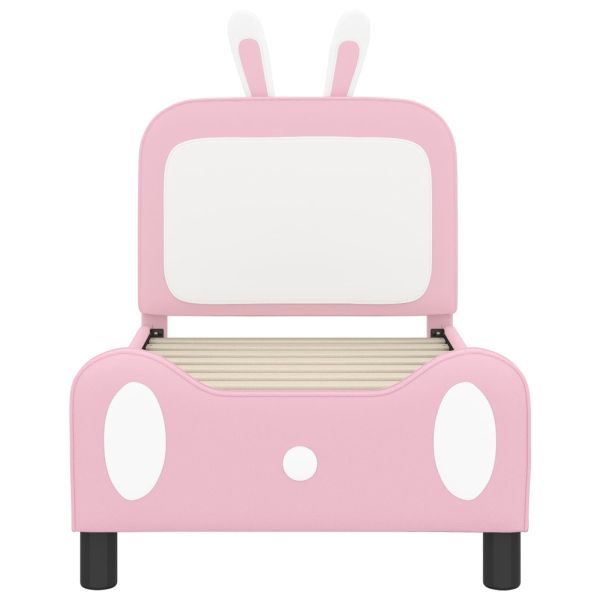 Легло за малко с главна дъска с таблото Розово 70 x 140 cm PU