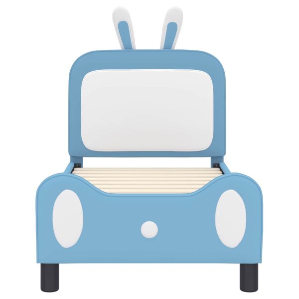 Легло за малко с главна дъска с таблото Синьо 70 x 140 cm PU