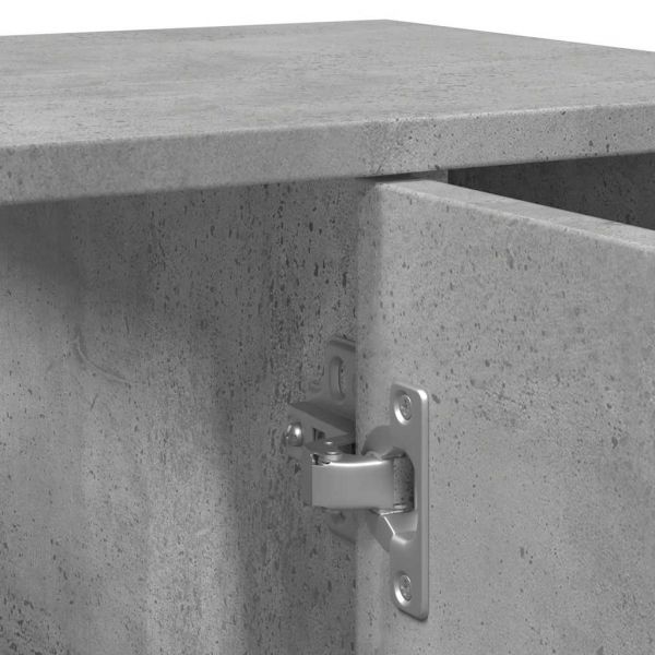 Шкаф за баня, бетонно сиво, 60x32x53,5 см, ПДЧ