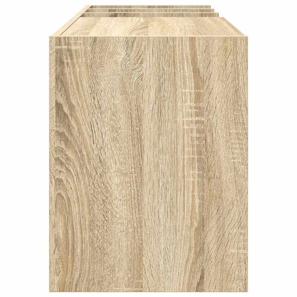 Шкаф за грамофонни плочи с рафт Сонома дъб 78.5 x 35 x 45 см