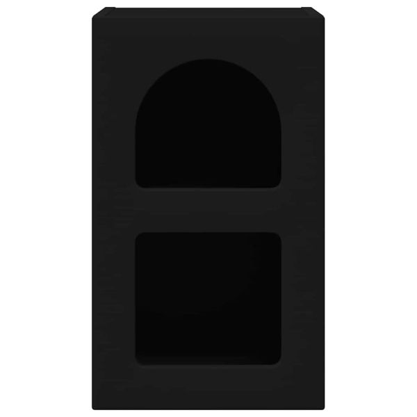 Нощно шкафче 2 pcs Черно 29.5 x 35 x 50 см Инженерно дърво