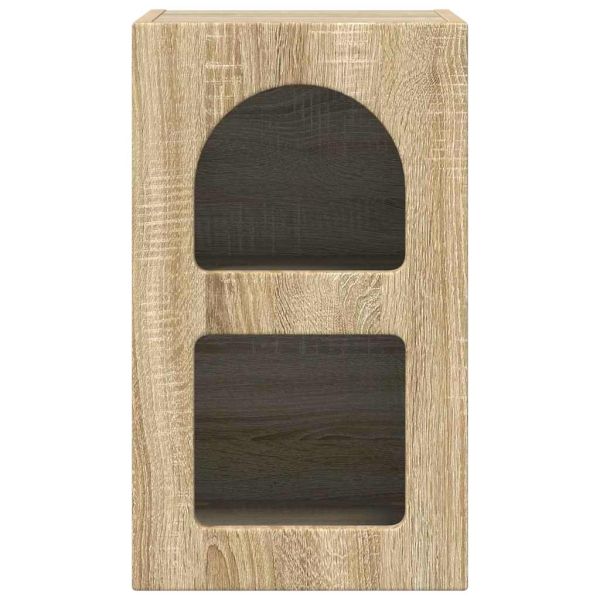 Нощно шкафче 2 pcs Сонома дъб 29.5 x 35 x 50 см Инженерно дърво