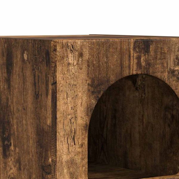 Нощно шкафче 2 pcs Димян дъб 29.5 x 35 x 50 см Инженерно дърво