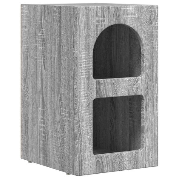 Нощно шкафче 2 pcs Сив Сонома 29.5 x 35 x 50 см Инженерно дърво