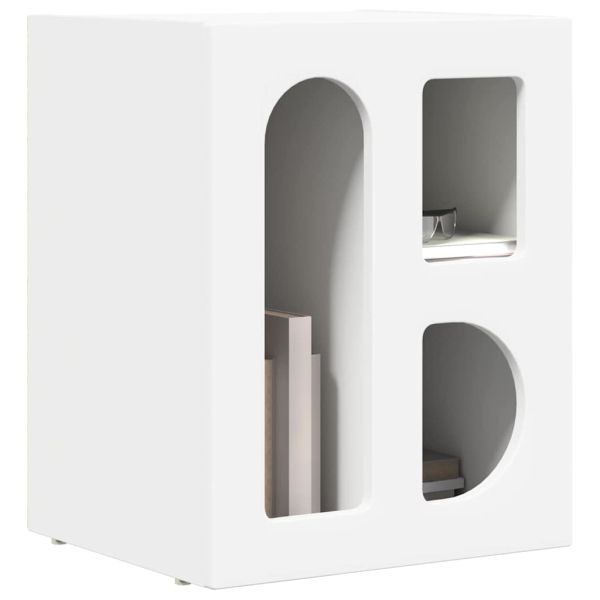 Нощно шкафче 2 pcs Бяло 40 x 35 x 50 см Инженерно дърво