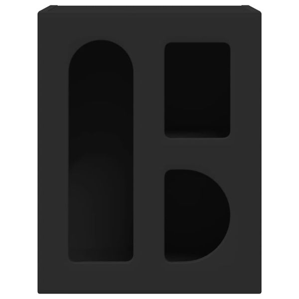 Нощно шкафче 2 pcs Черно 40 x 35 x 50 см Инженерно дърво