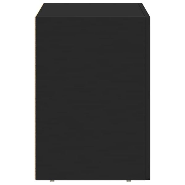 Нощно шкафче 2 pcs Черно 40 x 35 x 50 см Инженерно дърво