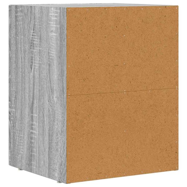 Нощно шкафче 2 pcs Сив Сонома 40 x 35 x 50 см Инженерно дърво