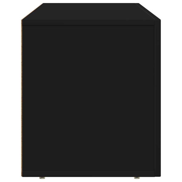 ТВ шкаф Черно 100 x 35 x 40 см Инженерно дърво