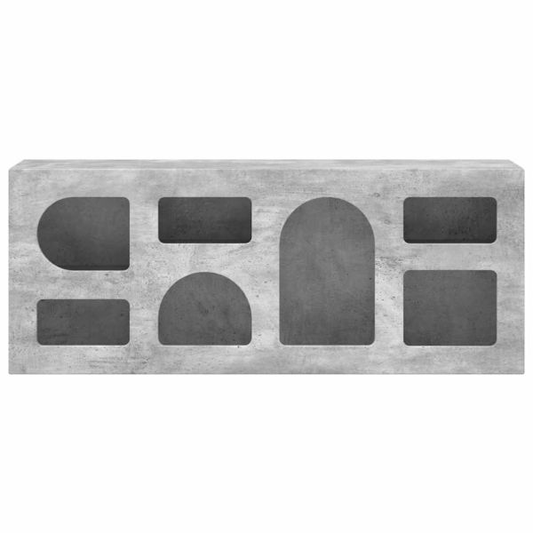 ТВ шкаф Циментено сиво 100 x 35 x 40 см Инженерно дърво