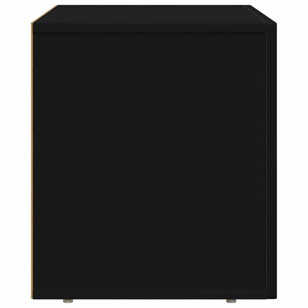 ТВ шкаф Черно 60 x 35 x 40 см Инженерно дърво