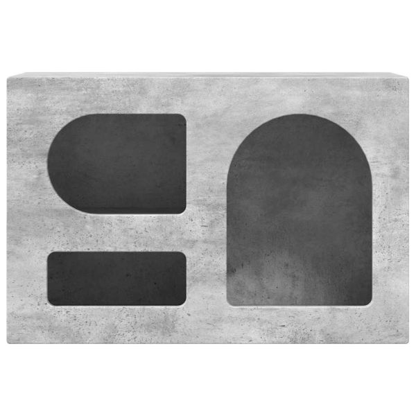 ТВ шкаф Циментено сиво 60 x 35 x 40 см Инженерно дърво