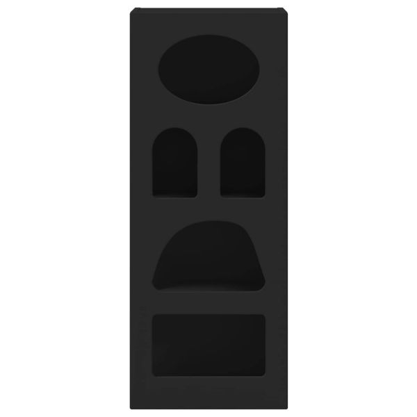 Служебен шкаф Черно 40 x 35 x 100,5 см Инженерно дърво