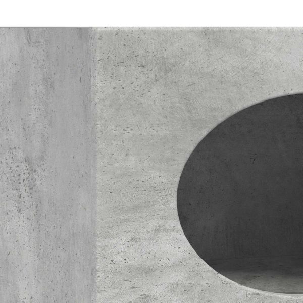 Служебен шкаф Циментено сиво 40 x 35 x 100,5 см Инженерно дърво