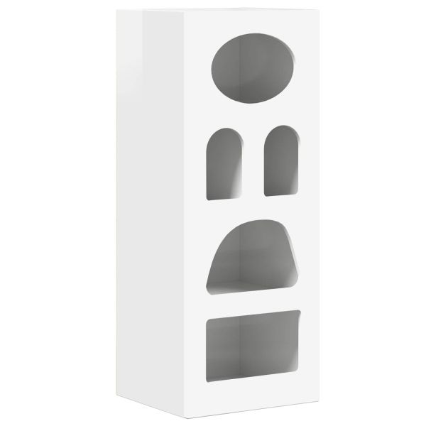 Служебен шкаф Лъскаво бяло 40 x 35 x 100,5 см Инженерно дърво