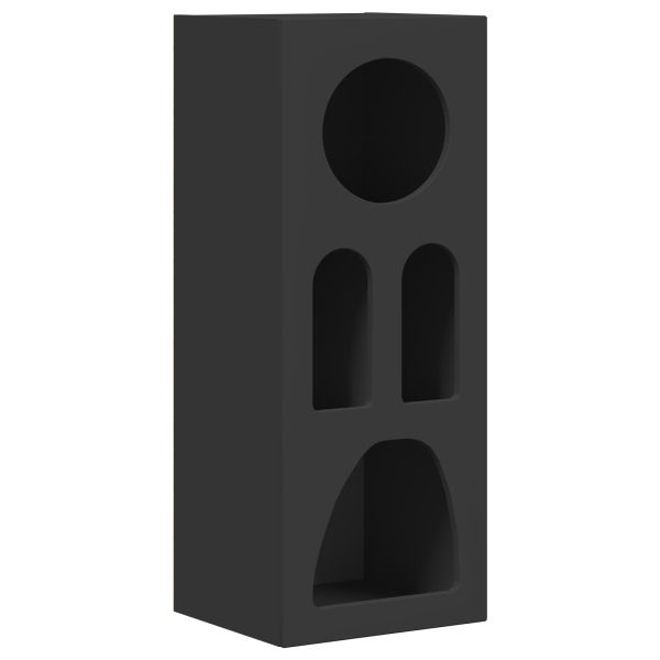 Служебен шкаф Черно 40 x 35 x 100.5 см Инженерно дърво