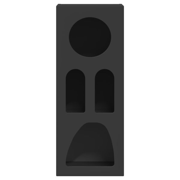 Служебен шкаф Черно 40 x 35 x 100.5 см Инженерно дърво