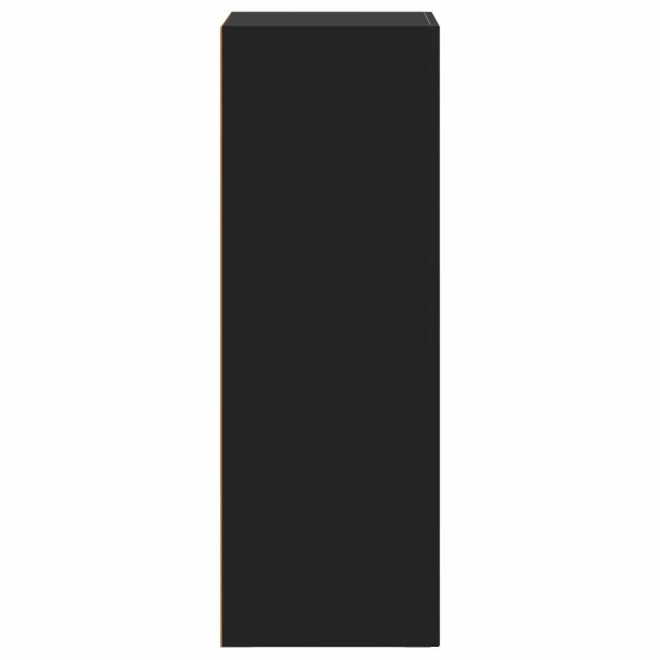 Служебен шкаф Черно 40 x 35 x 100.5 см Инженерно дърво
