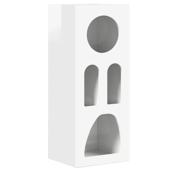 Служебен шкаф Лъскаво бяло 40 x 35 x 100.5 см Инженерно дърво