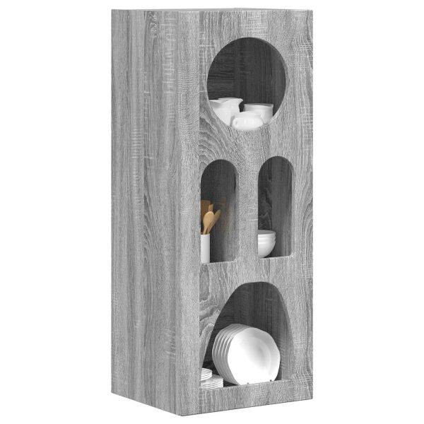 Служебен шкаф Сив Сонома 40 x 35 x 100.5 см Инженерно дърво