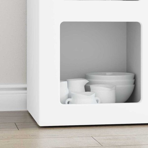 Служебен шкаф Бяло 59 x 35 x 80.5 см Инженерно дърво